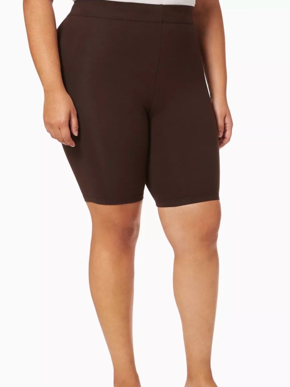 Good American Essential Brown Bike Shorts